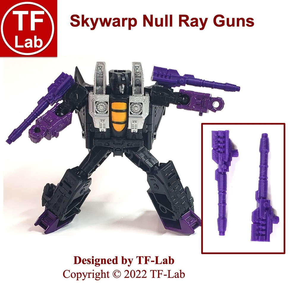 Null Ray Gun Weapon Purple Upgrade Kit for Legacy Core Class Skywarp Transformer