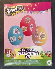 Shopkins Easter Basket (w/Blow Pop Lip Balms), Egg Decorating Kit, Plush Bank