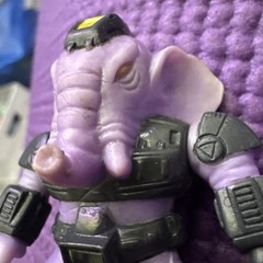 Battle Beasts Series 1 #8 Sledgehammer Elephant Figure WORKING RUB Fire