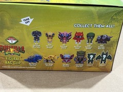 Godzilla Vs Power Rangers 3D Figural Bag Clip Series 1 CASE 24 MYSTERY BAGS New