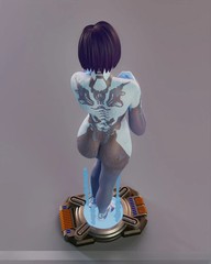 Cortana – Halo-25 cm Figure/Statue,3d printed,Painted,handmade