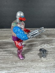 Vintage 1984 MOTU Mattel He-Man Roboto Action Figure Near Complete NEW BAND