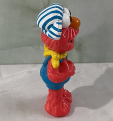 Sesame Street Elmo Train Conductor Figure Remote Control Railroad Vintage Toy 3″