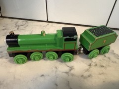 Thomas The Train 1994 Britt Allcroft 7 Piece Lot Wooden