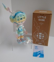 Little Sank SNOW by Sank Toys ❄🌨 Blue Pompom Shaker 24cm Vinyl/PVC LE199 NEW