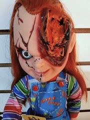 Mexican Bootleg Bride Of Chucky Wounded Chainsaw Doll 14” made In Mexico