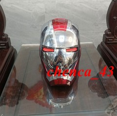 US Stock!! Autoking Iron Man Helmet MK5 1/1 Voice-controlled Mask Transform Gift