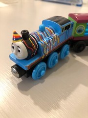 Thomas the train wooden Birthday Thomas Y4501 Rare! Aquarium Car & Sodor Caboose