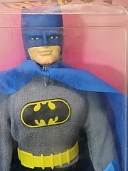 Vintage 1979 Mego Wgsh Batman French Card Worlds Greatest Super Heroes Damaged
