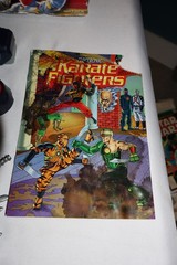 VTG 1994 Karate Fighters Game Samurai Ninja Vs Headstone Box 4 figures EXTRAS