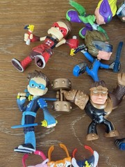 Ninja Kidz TV Mini Figures Lot of 20 Shadow Masters Mystery Chest Masks Weapons