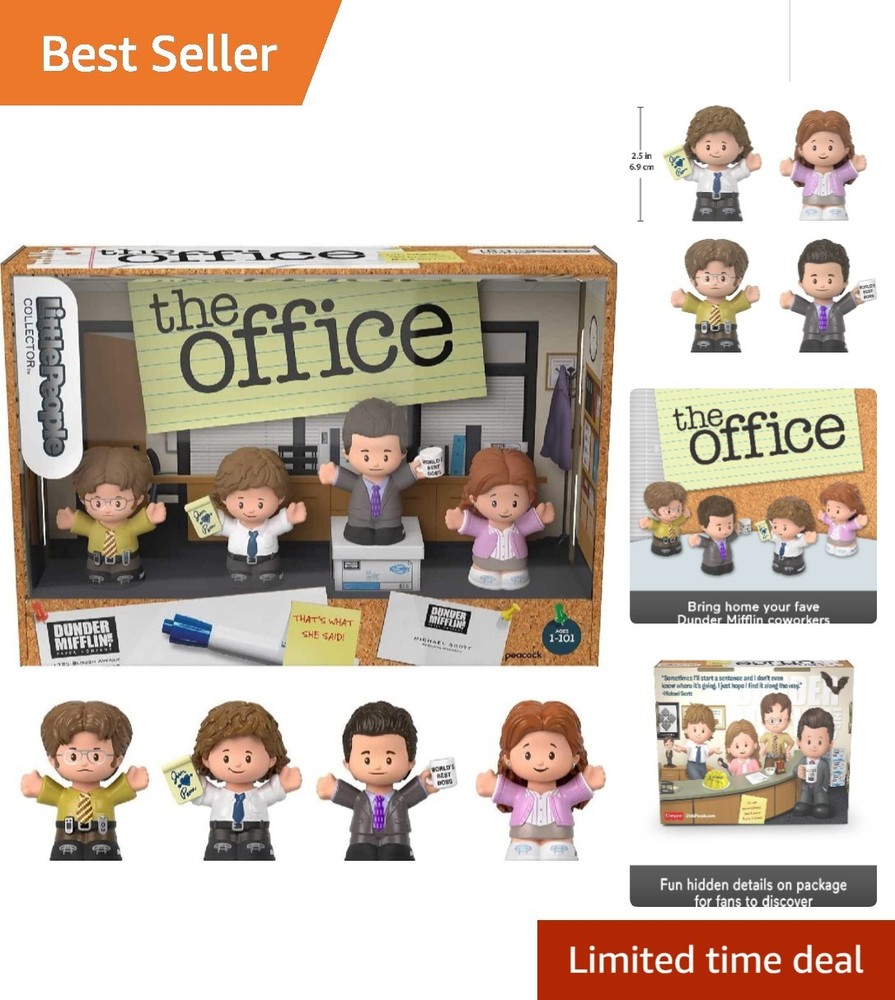 Dunder Mifflin Collection: 4 Iconic Figures from The Office – Display Ready
