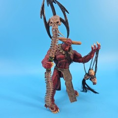 Chaos Comics Lucifer-Dark Alliance Action Figure Red Demon with Skull Staff