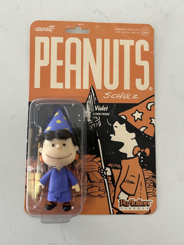 Super7 Reaction Peanuts Witch Violet Figure Halloween – New in Box