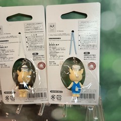 KEWPIE Baby Disney THREE LITTLE PIGS & WOLF 1.5″ Mini Figure KEYCHAIN CHARM Toy