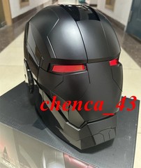 US Now!!! Black Iron Man MK5 Helmet Deformable Voice Control Wearable Mask Boxed