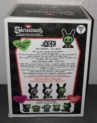Skelanimals Jack The Rabbit Glow In The Dark Vinyl Figure Hasbro Series 1 🆕️🖤
