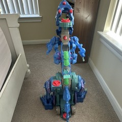 Fisher-Price 30″ Imaginext Ultra T-Rex Blue Ice Dino 2015 Mattel Light/Sound