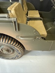 Hasbro GI Joe 12″ WWII 1941 Jeep Willys US Army 1:6 Scale W/ Turret Gun (2001)