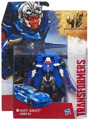 TRANSFORMERS AGE OF EXTINCTION GENERATIONS DELUXE CLASS AUTOBOT HOT SHOT FIGURE