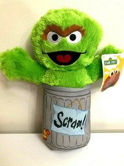 Set Of 5 Sesame Street Plush Toys 10 inch each Grover Oscar Bird Elmo Cookie NWT