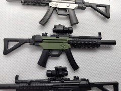 MP5 Submachine Gun 1:12 Scale Rifle Weapon Action Figure Accessory Force