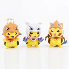 6PCS Pokémon Pikachu Charizard Mew Figure Set 7CM Anime Collectible Toy Gift New
