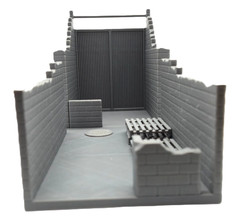1:18 Scale TMNT Alleyway Swap Street Diorama 3D Printed Urban Display for 4-In
