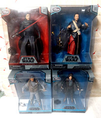 Lot of 4 Disney Store Star Wars Die-Cast Figure Kylo Ren Jyn Erso Bodhi Rook New