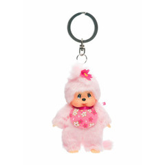 4″ Monchhichi Keychain – Bebichhichi Cherry Blossom Mascot – Authentic Plush
