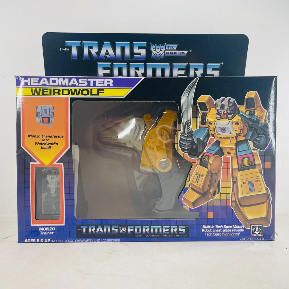 Transformers G1 Decepticon Headmaster Weirdwolf Figure Transforming Toy Reisue