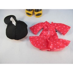 Disney Minnie Mouse Vinyl Plastic Poseable Doll with Accessories