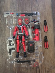 GI Joe Classified Series Cobra Diver From Mass Device 169 Set Missing One Gun