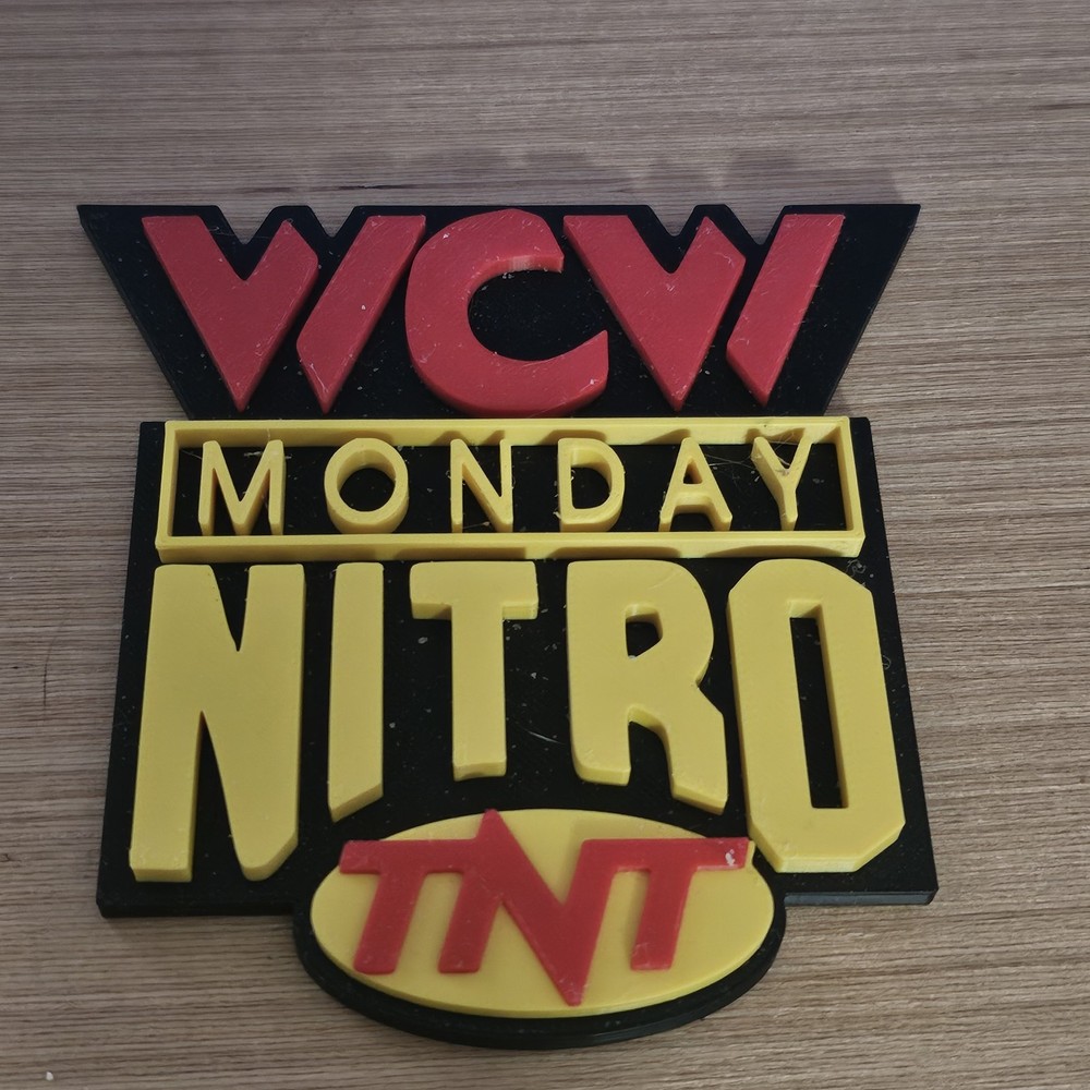 WWE Mattel MEDIUM WCW Nitro Version 2 Logo Accessory