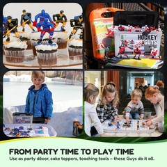 Kaskey Kids NHL Hockey Guys – Blackhawks vs. Red Wings, 27-Piece Set