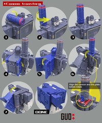 IN STOCK! GO Better 3D DIY Filler Shoulder Cannon Upgrade Kit For SS86 Soundwave