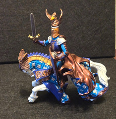 Papo Weapon Master Eagle Horse and Knight Action Figures 2007 w/Shield/Sword