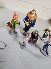 Disney Zootopia Lot of 6 Cake Topper Toy Figures Zootropolis Judy Nick Mayor