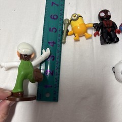 Small Toy Lot Of 5 Minion Spider-Man Luigi Rabbit Fortnite