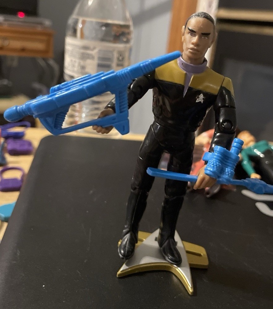 1994 Playmates STAR TREK Voyager TUVOK 100% Complete vulcan Commander 1995 vinta