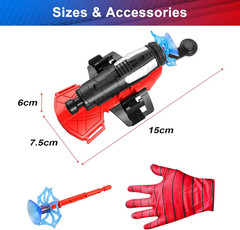 Spider Web Shooters Gloves ，Superheroes Long-Range Launcher Toys Children Educat