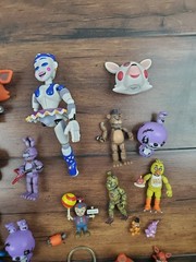 FNAF Five Nights At Freddy’s Figure Keychain Toy Lot Parts Guitar As is