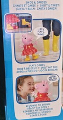12″ PEPPA PIG Singing And Dancing Doll. Plastic Body, Fabric Skirt +Yellow Boots