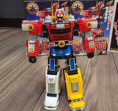 Power Rangers Victory Robo Lightspeed Rescue Go Go Five Super Minipla assembled