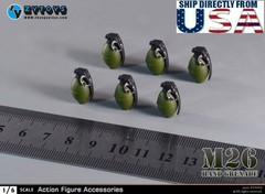 1/6 WWII Soldier M26 Grenade Model Set For 12″ Hot Toys WORLDBOX PHICEN Figure