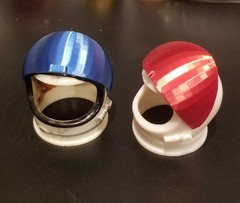 Custom 3D printed GI Joe Space Astronaut Helmet visor in multiple colors