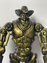 Jakks Pacific 2011 Real Steel set of 3 Figures – Six Shooter,Ambush,Midas Gold