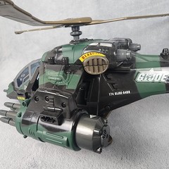 GI Joe Night Attack Chopper 2002 Hasbro Sound Attack Helicopter Vehicle