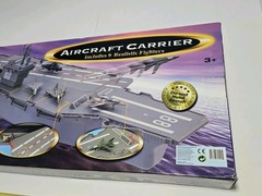 Vtg RedBox Toys Aircraft Carrier Ship 6 Diecast Fighters No.69121 NEW SEALED