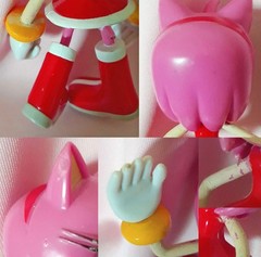 Sonic Figure Amy Rose Toy Island Sonic X Megabot Sonic the Hedgehog 2006 RARE
